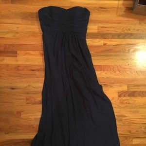 Navy Blue bridesmaid dress/prom dress